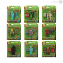 SET X12 MUÑECOS DE MINECRAFT + 12 BLOQUES + ACCESORIOS